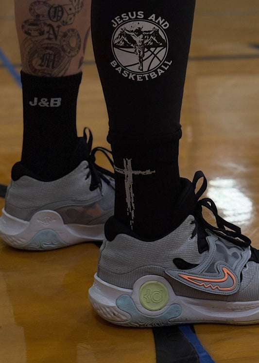 Black 'J&B' Socks